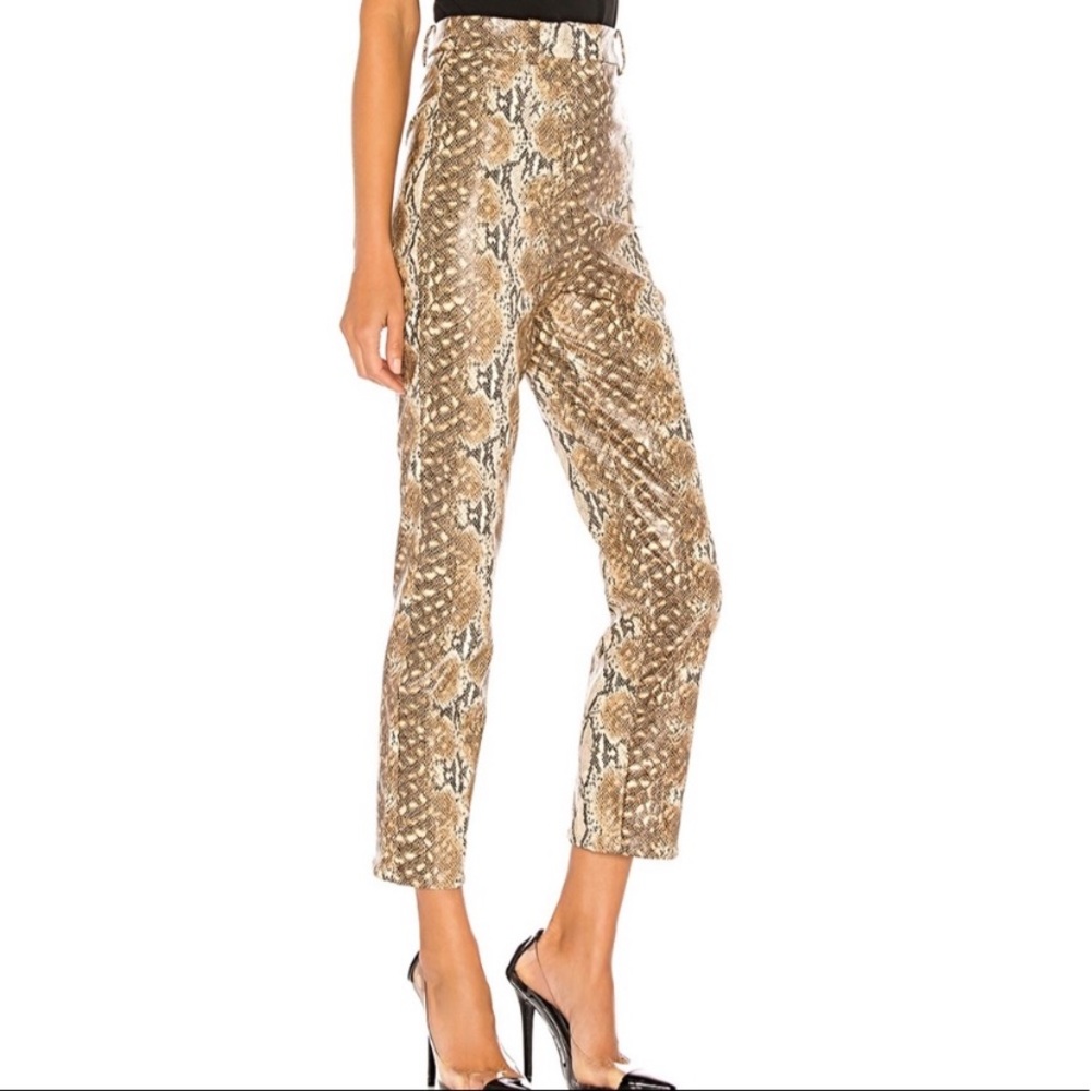 NEW Lovers + Friends Pants NWT animal print INDRA trousers Size XS
